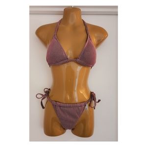 Rib Triangle Tie Bikini